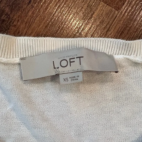 XS LOFT Sweater Bundle - Soft Knit Stripe & Cream Sweaters - Picture 2 of 10